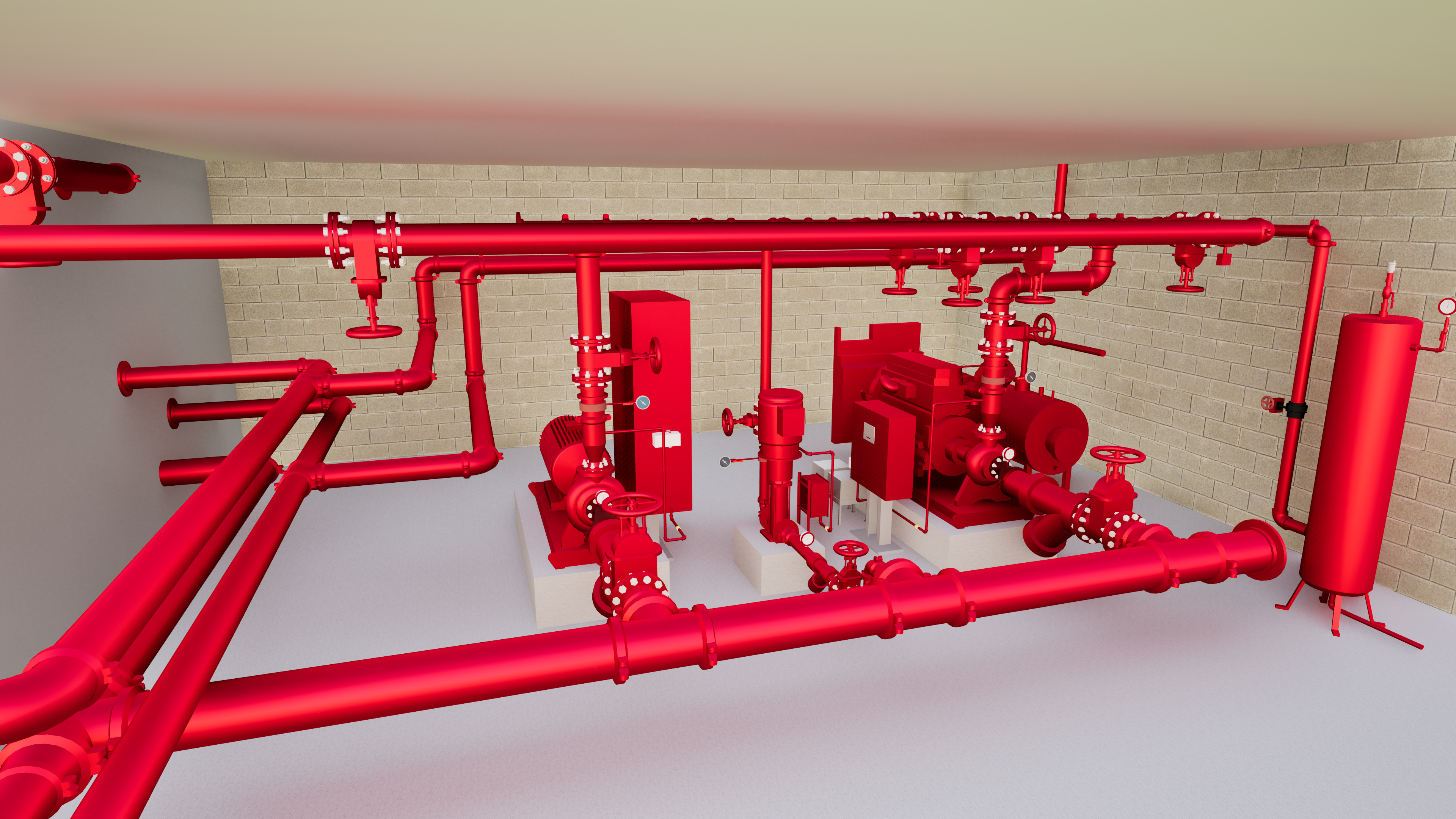 Landing valve pressure calculation